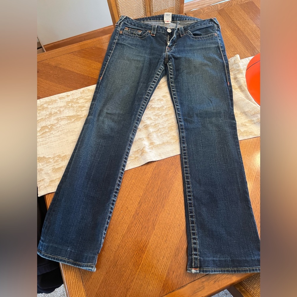 True religion blue stretch jeans